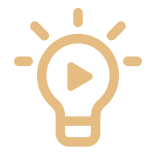 icon lightbulb video