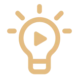 icon lightbulb video